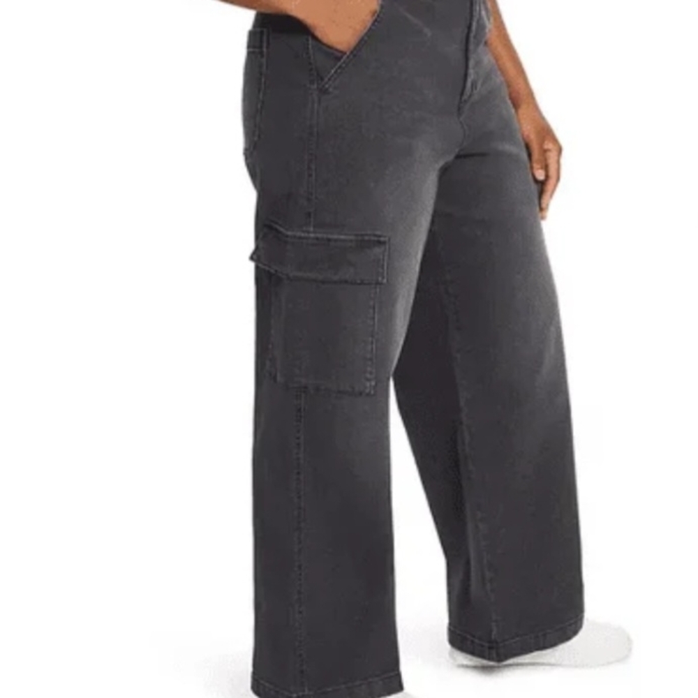 Jessica Simpson Black Flare Wide-Leg Jeans